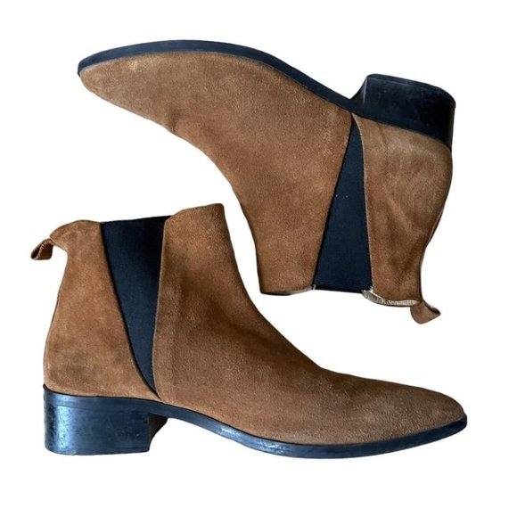 Frank & Oak tan suede Chelsea boot size 9 Frank & Oak | Shoes | Frank Oak Brown Suede Pointed Chelsea  main image 4